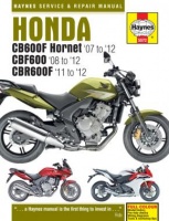 HONDA CB600 HORNET, CBF600, CBR600F (2007-2012) - instrukcja napraw Haynes